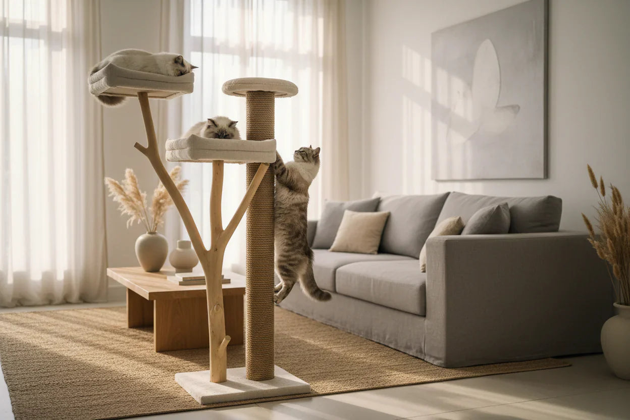 Rascadores y accesorios para gatos