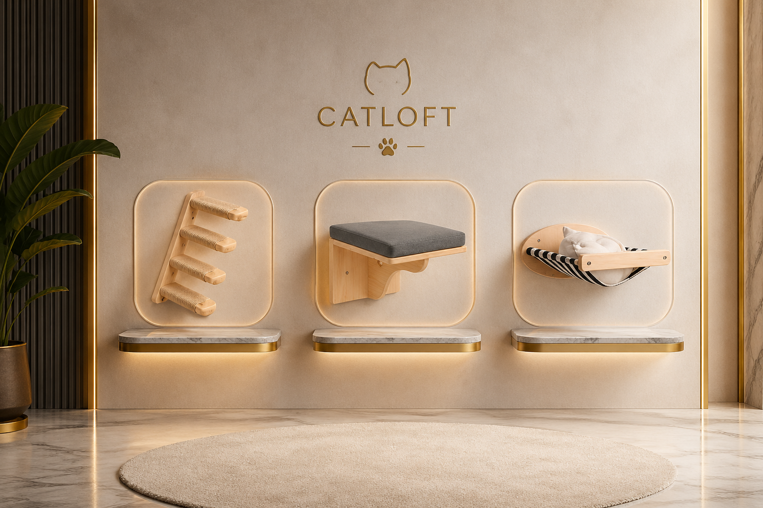 Pack Inicio – Circuito Mural para Gatos CatLoft