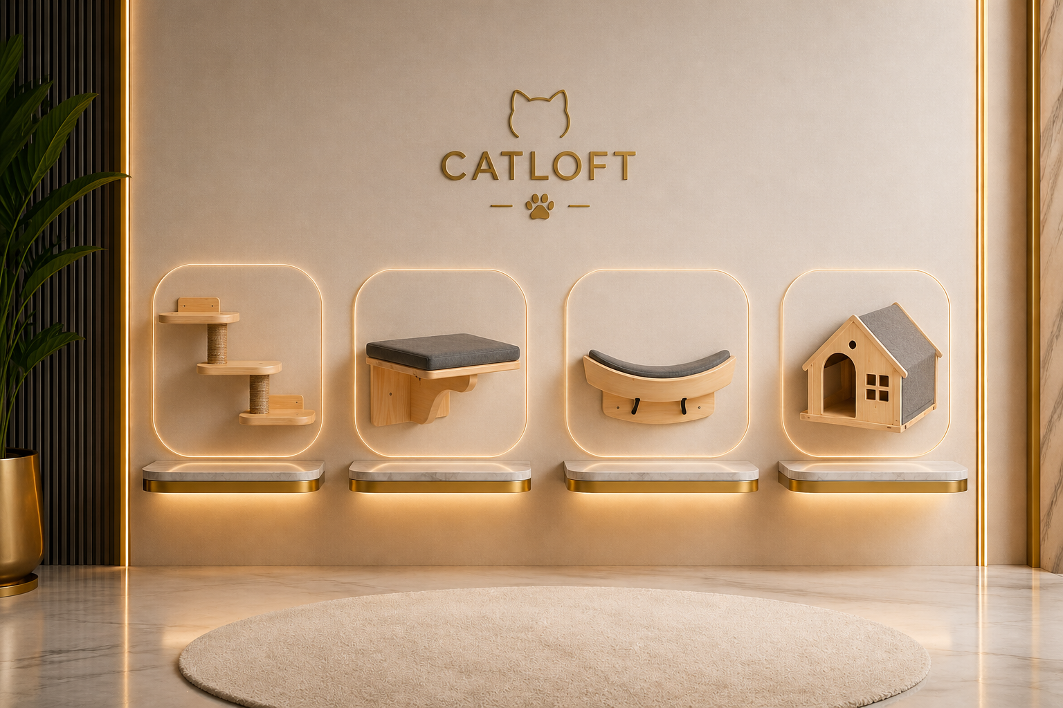 Pack Completo – Circuito Mural para Gatos CatLoft