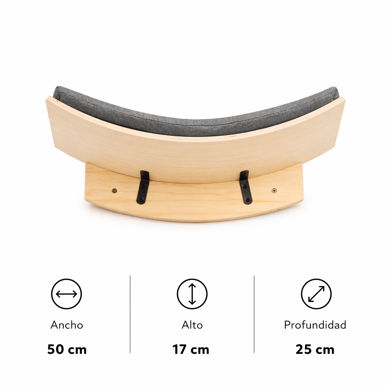 Plataforma Mural para Gatos de Madera Natural – Modelo A CatLoft