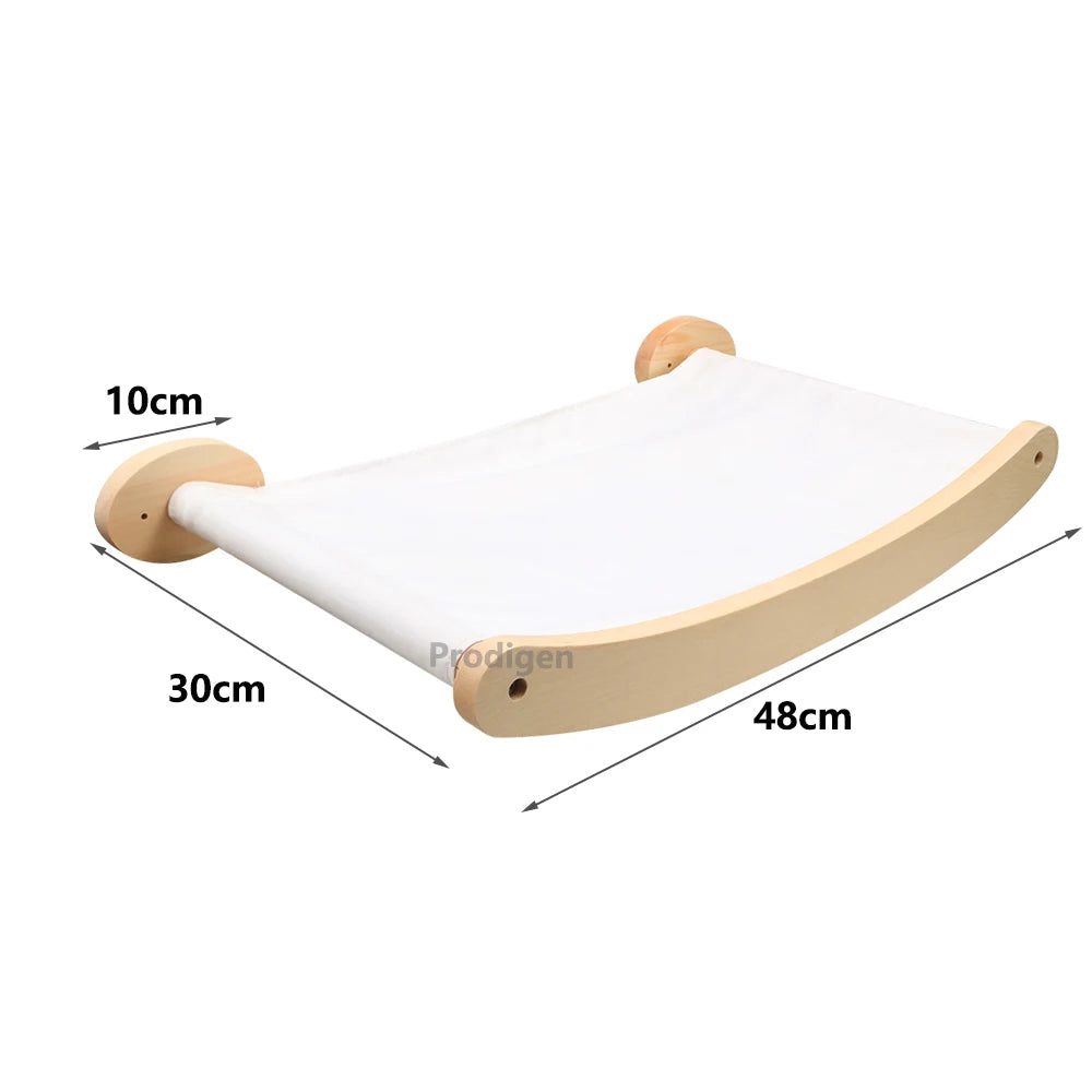 Circuito mural nórdico para gatos. Módulos de madera maciza